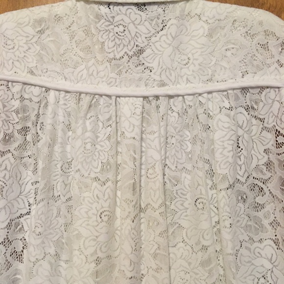 Wildfox white label stretch lace sleeveless blouse with black sequin longhorns - Picture 6 of 6